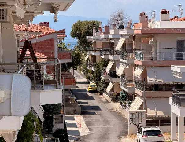 Изглед от терасата на Seaside Apartment